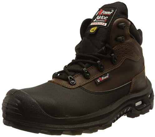 U-Power - Chaussures de sécurité hautes hydrofuges Floyd - Environnements humides et froids - S3 SRC 42 Marron/Noir