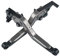 MZ-STORE Motociclo Regolabile Leva della Frizione del Freno CNC Alluminio per MT07 MT 07 MT-07 2014-2020-Grigio+Nero
