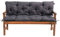 Mayaadi Home Gartenbankauflage Bankauflage Bankkissen Sitzkissen Polsterauflage Sitzpolster Dunkelgrau 180x60x50cm
