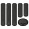 gouveo Lot de 100 couvercles de rechange pour bocaux à confiture – TO82 noir BS – Couvercle à visser en métal pour bocaux à visser et bocaux à conserve – Couvercle Twist-Off