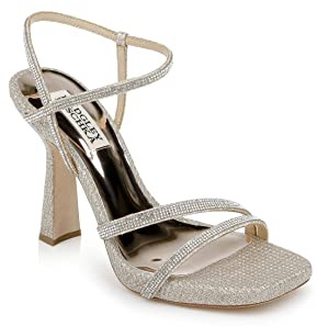 Badgley Mischka Urbana, Sandali con Tacco Donna, Rosa Cipria, 37 EU