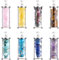 PandaHall Steinsplitter-Wunschflaschen-Anhänger, 8 Styles Tigerauge/Amethyst/Türkis Kristall Anhänger Wunschflasche Mit Legierungsschlaufen Für Anhänger Halsketten Schmuck DIY Craft Making