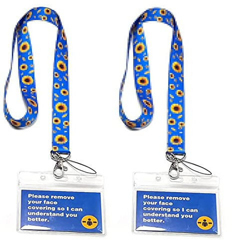 2 Set Ausnahme-Lanyards mit Karten & Kartenhalter, für wasserdichte Impfpasshülle mit Reißverschluss