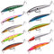 Liekadijiae 10 Stück Wobbler Kunstköder Set, Angel Köder, Hecht Angelköder, Forellen Köder, Minnow Crankbait, Angeln Wobble Oberfläche Bass Köder, fürs Angeln auf Barsch Zander Hecht, Flachlaufend