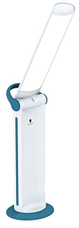 daylight Twist 2 GO - Tragbare, leichte Schreibtischlampe faltbar mit Akku - E35090 - Dimmbar und der Akku hält 8 Stunden - LED-Leselampe - Tageslichtlampe - Energieeffizient - Design - Weiß