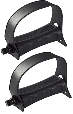 chiwanji Heimtrainer-Pedale mit Riemen Turnhalle Bike Indoor Stationäre Fahrradplattform Pedale Ersatzteil, Kurze 12,7-mm-Spindel