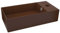 vidaXL Lavabo de Salle de Bain avec Trop-Plein Vasque à Poser de Toilette Lave-Mains de Salle de Bain Cuisine Maison Intérieur Céramique Marron Foncé