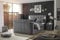 DALLAS 6 Boxspringbett 180x200 mit Bettkasten, Grau - Bequemes Doppelbett mit motorisierter TV-Halterung & LED-Beleuchtung - 186 x 126 x 244 cm (B/H/T)