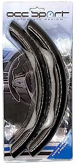 OCC MOTOR SPORT Lenkradabdeckung 2 Stück - Lenkradhülle Auto Grau/Schwarz Carbon Effekt