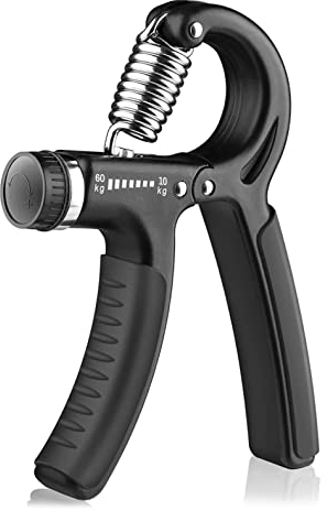 Fortalecedor De Agarre, Hand Grip Para Fortalecer El Antebrazo, Ajustable Entre 10-60kg, Entrenamiento Para Músculos De La Mano Y Antebrazos, Fortalecedor Muñeca Rehabilitación (Negro, 1 Unidad)