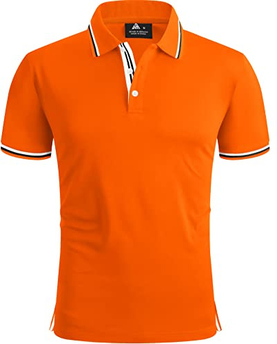 SwissWell Poloshirt Herren Kurzarm Atmungsaktiv Golf Tennis Sport Polo Shirts Sommer Freizeit T-Shirt