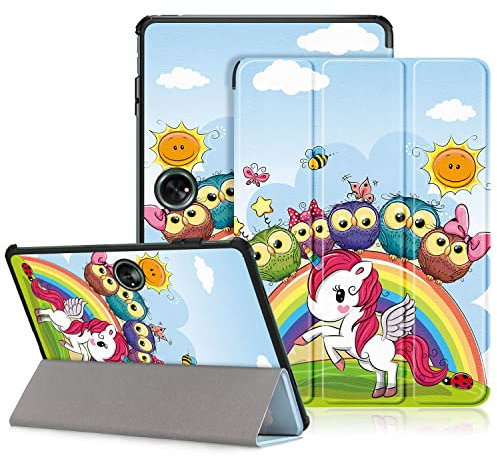 DINGGUAGUA Funda para OnePlus Pad 11.6 Pulgadas 2023 Tablet Estuche con Función de Soporte y Auto Estela/Sueño,WUnicornio