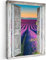 MuchoWow© Bilder 30x40 cm Wohnzimmer Deko Modern Wandbild Foto auf Leinwand Bild Schlafzimmer Room Decor Geschenke Lavendel - Sommer - Fensterblick - Blumen