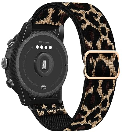 Nylon Armbänder für Suunto 9 Peak/5 Peak Armband Elastisch Nylon Sport Loop für Suunto 9 Peak/5 Peak Band Verstellbares Dehnbare Ersatzarmband Kompatibel mit Suunto 9 Peak/5 Peak Uhrenarmband (T)
