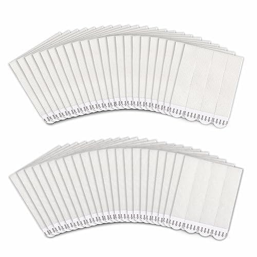 60-Pairs(120 Strips) Large Picture Hanging Strips Heavy Duty, Hook and Loop Tape, Water-Resistant Adhesive Strips for Frame Hanging