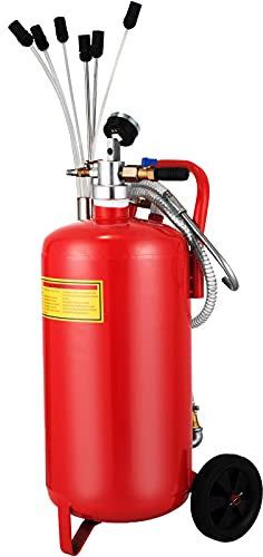 VEVOR Extracteur d'huil Mobile, 22,7 L, récupérateur d’Huile pneumatique, consommation d'air 200 L/Min, Pression d'air 8-10 Bars, avec poignée Portable et Roues, pour Voiture, Moto, Bateau, Caravane