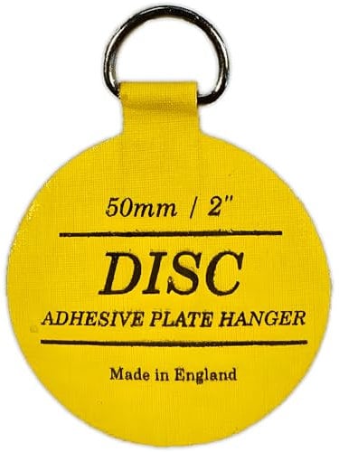 Concept4u Invisible Disc Plate Hanger for 2 Inch Plates Self Adhesive Stick on Hooks Wall Hanging Plate Holder Decorative Dish Display Holder Ideal for Wall Plates Art, Home Decoration