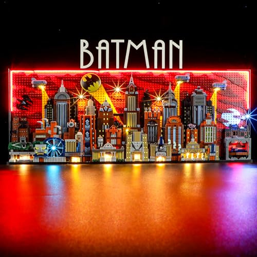 YEABRICKS LED Licht für Lego-76271 DC Batman: Die Zeichentrickserie Gotham City Bausteine Modell (Lego Set Nicht enthalten)