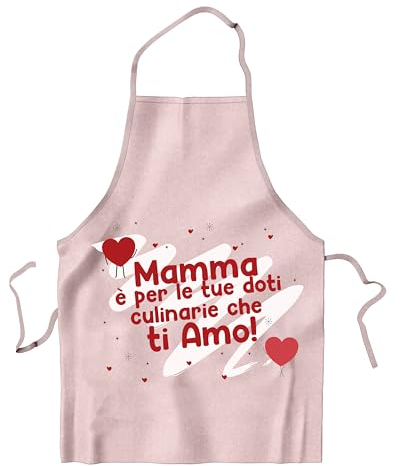 KAÏDENSÏ Festa della Mamma Idea Regalo Originale - Grembiule Cucina Mamma Migliore del Mondo - Idee Regali Originali