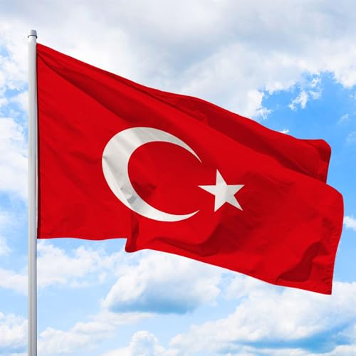 Deitert Flagge Türkei - Hissfahne Quer 150 x 100 cm