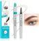 4-Forked Augenbrauenstift - Wasserdichter 3D Augenbrauenstift Mit 4 Gabelspitzen - Langanhaltend Natürliche Härchenzeichnung Eyebrow Pencil Microblading (03 Rotbraun)