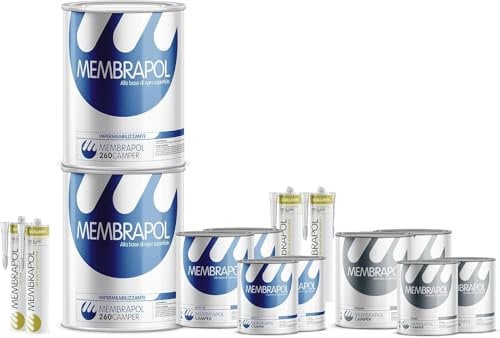 MEMBRAPOL 260 KIT CAMPER 12/14 MQ BIANCO PER TETTO ALLUMINIO