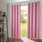 heimtexland ® 1 Paar Thermo- Verdunklungsgardinen Ösenschal Vorhänge Verdunkelnd Isolierend Blickdicht Verdunkelungsvorhänge Rosa HxB 260x135 Typ139