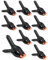 RELBRO Spring Clamps, 3.5 Inch Small Plastic Balloon Arch Clips, Heavy Duty, Black, 10 Pcs