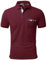 geeksport Poloshirt Herren Kurzarm Golf Polo mit Tasche Kontrastfarbe Sommer Atmungsaktive T-Shirt Business Elegant Polohemd für Männer(Weinrot XL)