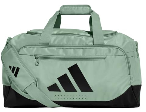 adidas Unisex Training Defender Duffle Bag SMALL, Wonder Sage/Black, One Size