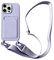 FORLUZ Custodia a portafoglio per iPhone 14 12 Pro Max 13 Mini 11 XS XR 7 8 Plus 15 Pro Cover morbida, viola, per iPhone 11 Pro