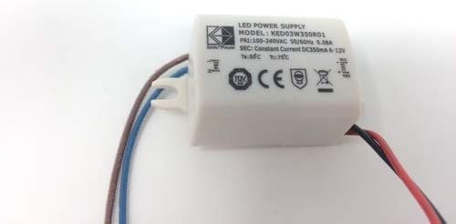 Conductor de alimentación LED KED03W350R01, transformador constante, 6-12 V, 3 W, 350 mA, para lámparas LED