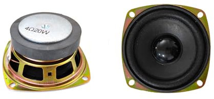 Gikfun 3” 4Ohm 20W Full Range Audio Speaker Stereo Woofer Loudspeaker for Arduino Replacement DIY (Pack of 2pcs) EK2173