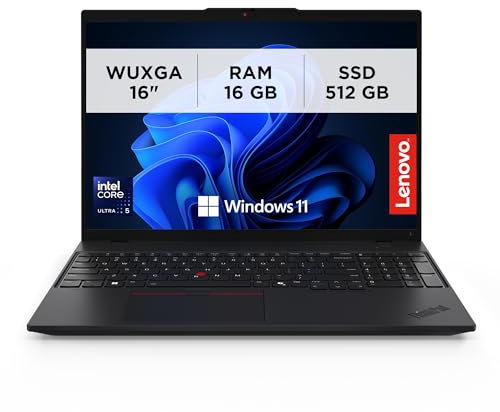 Lenovo - Notebook 16 Pollici ThinkPad L16 Gen 1, PC Portatile Professionale Windows 11 Pro, Intel Core Ultra 5 125U, Ram 16GB DDR5, 512GB SSD NVMe, Laptop AI Boost, Computer Audio Dolby, Thunderbolt 4
