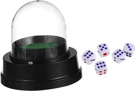 BESPORTBLE Electric Dice Cup Dices for Gamer Automatic Dice Shaker for Bar Portable Container