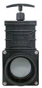 Xclear PVC Zugschieber Ø 75 mm