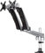 StarTech.com Desk Mount Dual Monitor Arm - Articulating - Supports VESA Monitors 12'' to 30'' - Adjustable - Grommet / Desk Mount - Premium - Silver (ARMDUAL30)