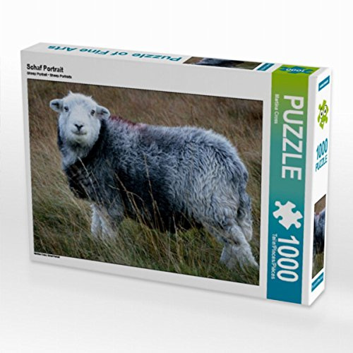 CALVENDO Puzzle Schaf Portrait | 1000 Teile Lege-Größe 64 x 48 cm Foto-Puzzle für glückliche Stunden