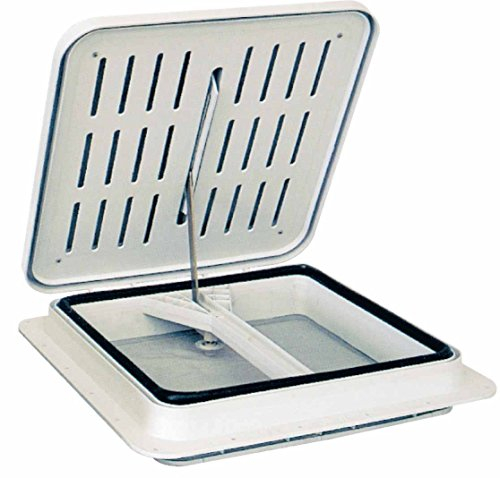 Claraboya universal para autocaravanas con mosquitera, 40 x 40 cm