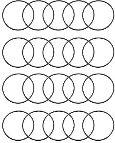 sourcing map Packung mit 20 Gummi O Ringe 45mm AD 42mm ID 1,5mm Breite Metrisch Dichtung