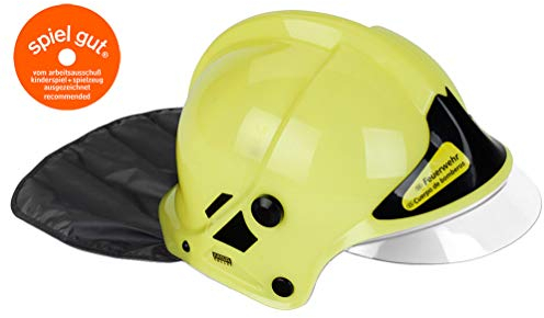 Theo Klein 8903 - Feuerwehrhelm mit Visier, Spiel, Neon Einheitsgröße