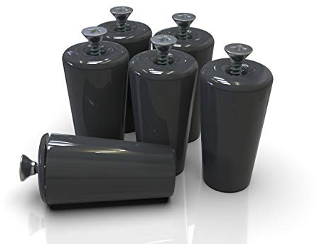 markiso® Rolladenstopper Anthrazit geschlossen [6 Stück] Wespenschutz, Rollladen Anschlagstopper 40 mm inkl. Schraube & Dichtung - Rollostopper für Rollo & Jalousie - Ersatzteil & Zubehör für Rolladen