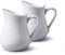 Wm Bartleet & Sons - Jarras de porcelana, Blanco, 80 ml Pack de 2