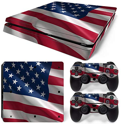 SKINOWN Skin Sticker für Sony PlayStation 4 S Slim Konsole und Controller (Weißkopfseeadler)