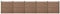 neu.holz WPC Gartenzaun mit Pfosten 183x879cm Braun Sichtschutz Windschutz Lamellenzaun Zaun