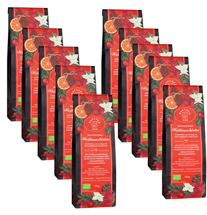 Bio Weihnachtstee 10 x 100g, Paulsen Tee Früchtetee rückstandskontrolliert
