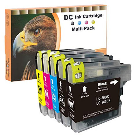 D&C LC985 Kompatible Tintenpatronen für Brother LC-985 für Brother DCP-J125 DCP-J140W DCP-J315W DCP-J515W MFC-J220 MFC-J265W MFC-J410 MFC-J415W LC-985 (5er-Pack)