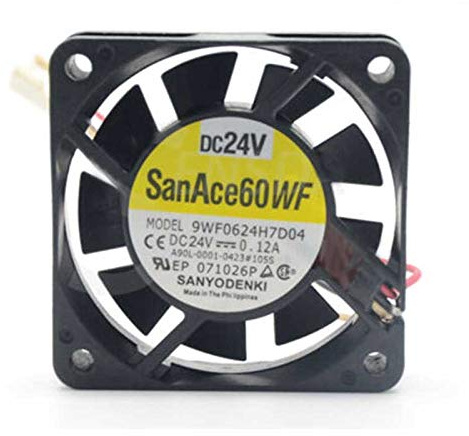 cooling fan for A90L-0001-0423#105S SANYO 9WF0624H7D04 24V 0.12A 3-PIN 6015 60mm 6cm For Fanuc fan