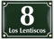 Placas de Dirección – Ceramica Numeros Casa Exterior Personalizada – 20x15 cm - Verde
