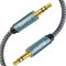 3.5mm Aux Cable 2M, J•LONG Nylon Braided 3.5mm Male to Male Auxiliary Audio Stereo Cord Compatible with Car,Headphones,Tablets,Laptops,Android Smart Phones& More (2m/6FT)